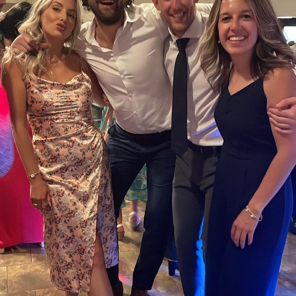 Latest scoop flowered satin slip dress - Picture 2 of 3